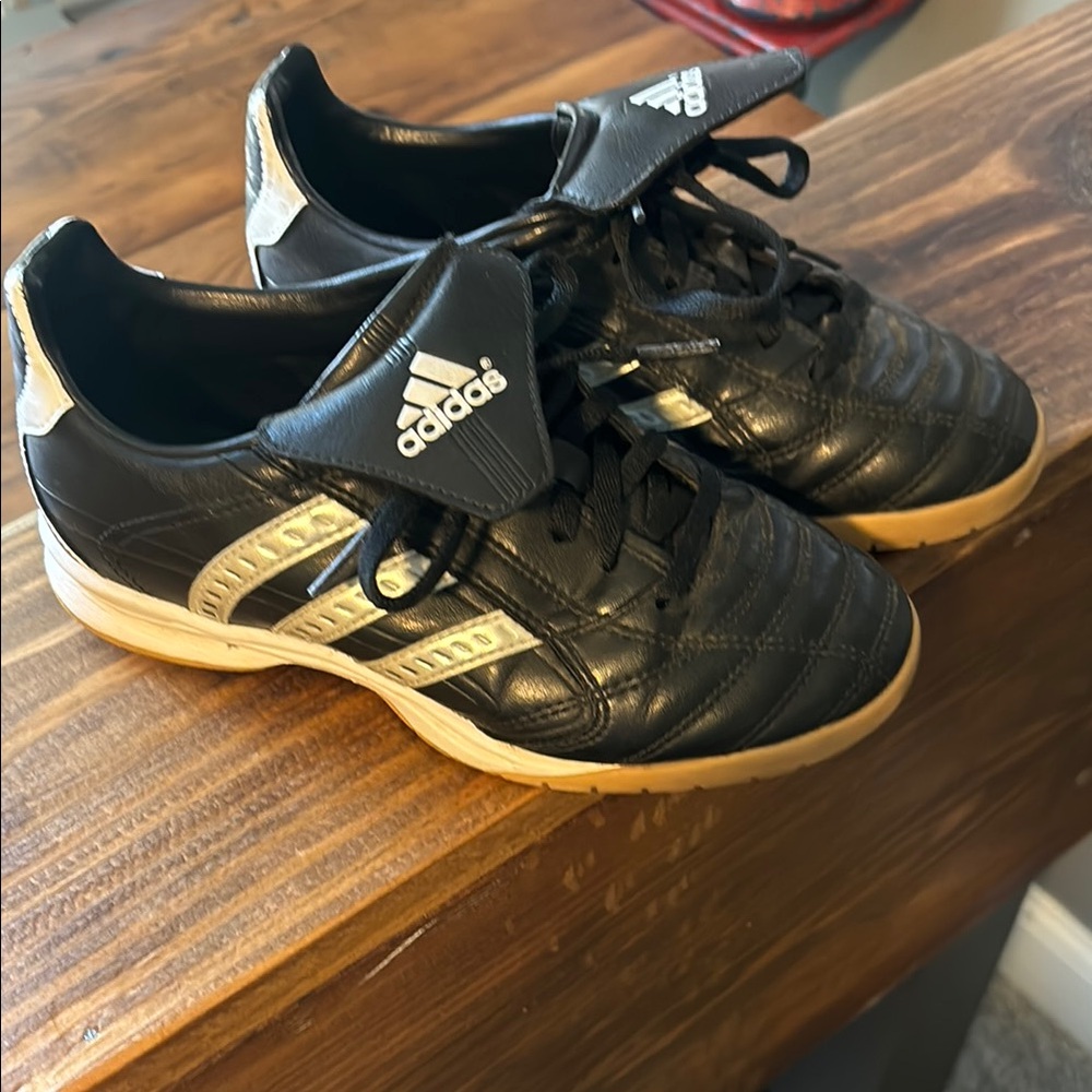 Adidas Kids Black Soccer Shoes